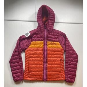 Cotopaxi Capa Fuego Insulated Hooded Jacket Women’s XS Pink Orange Zip Puffer